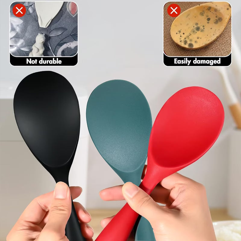 NonStick Pro Silicone Rice Serving Spoon - Pack of 6