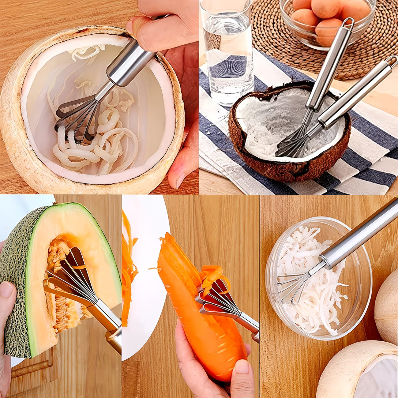 MultiGrate Pro Stainless Steel Fruit & Veg Scraper Tool - Buy 1 Get 1 Free