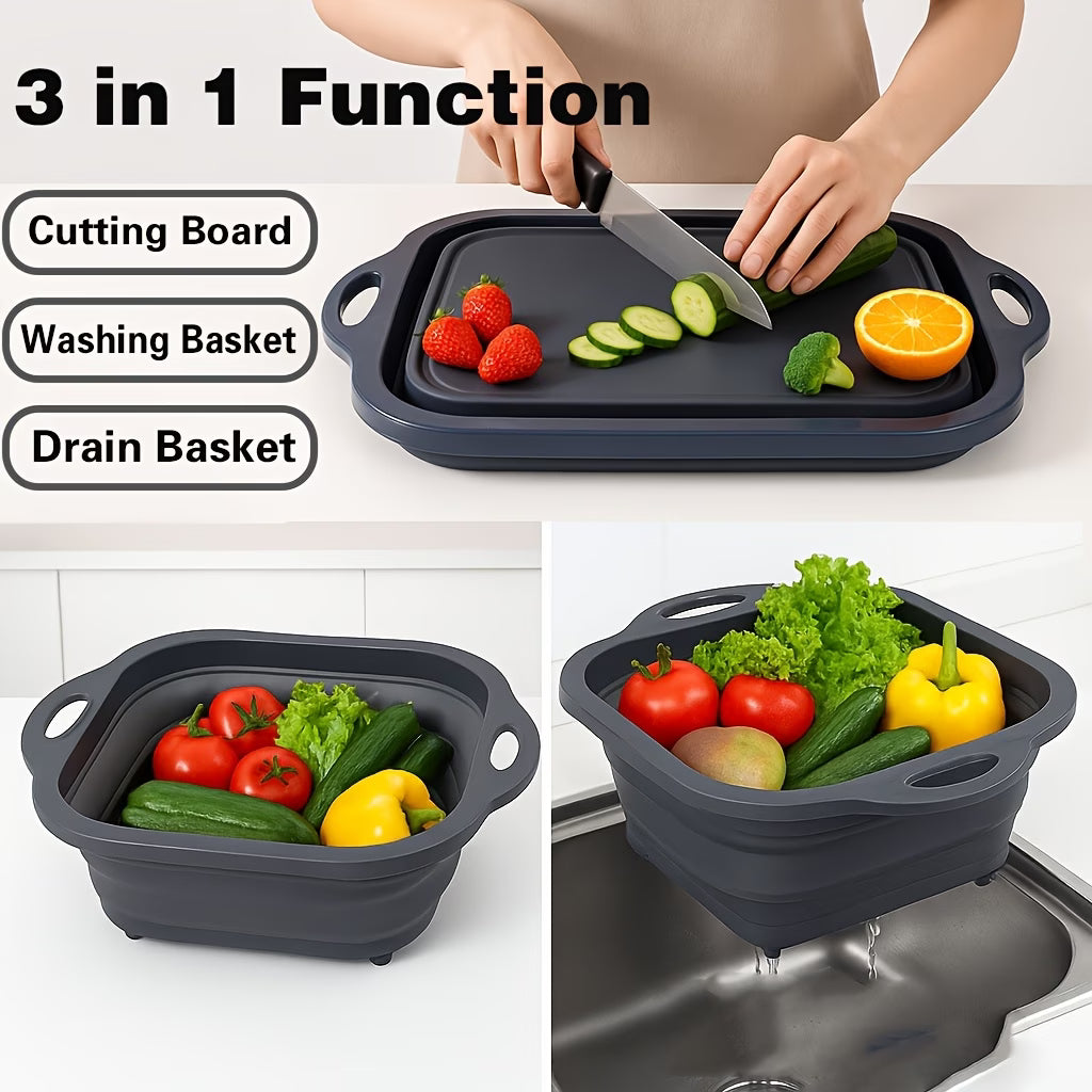 PrepMate 3-in-1 Foldable Cutting Board Sink Station