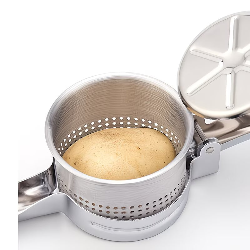 PressMaster 2-in-1 Stainless Steel Masher & Juicer Tool