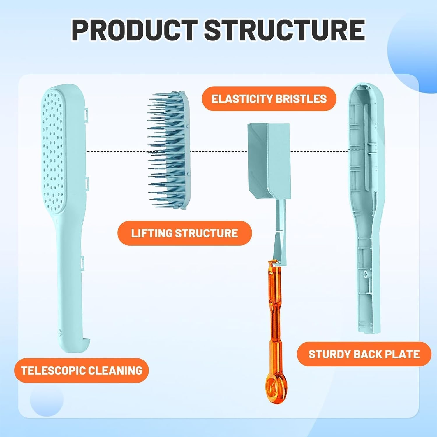 Self-Cleaning Hair Brush - Buy 1 Get 1 Free