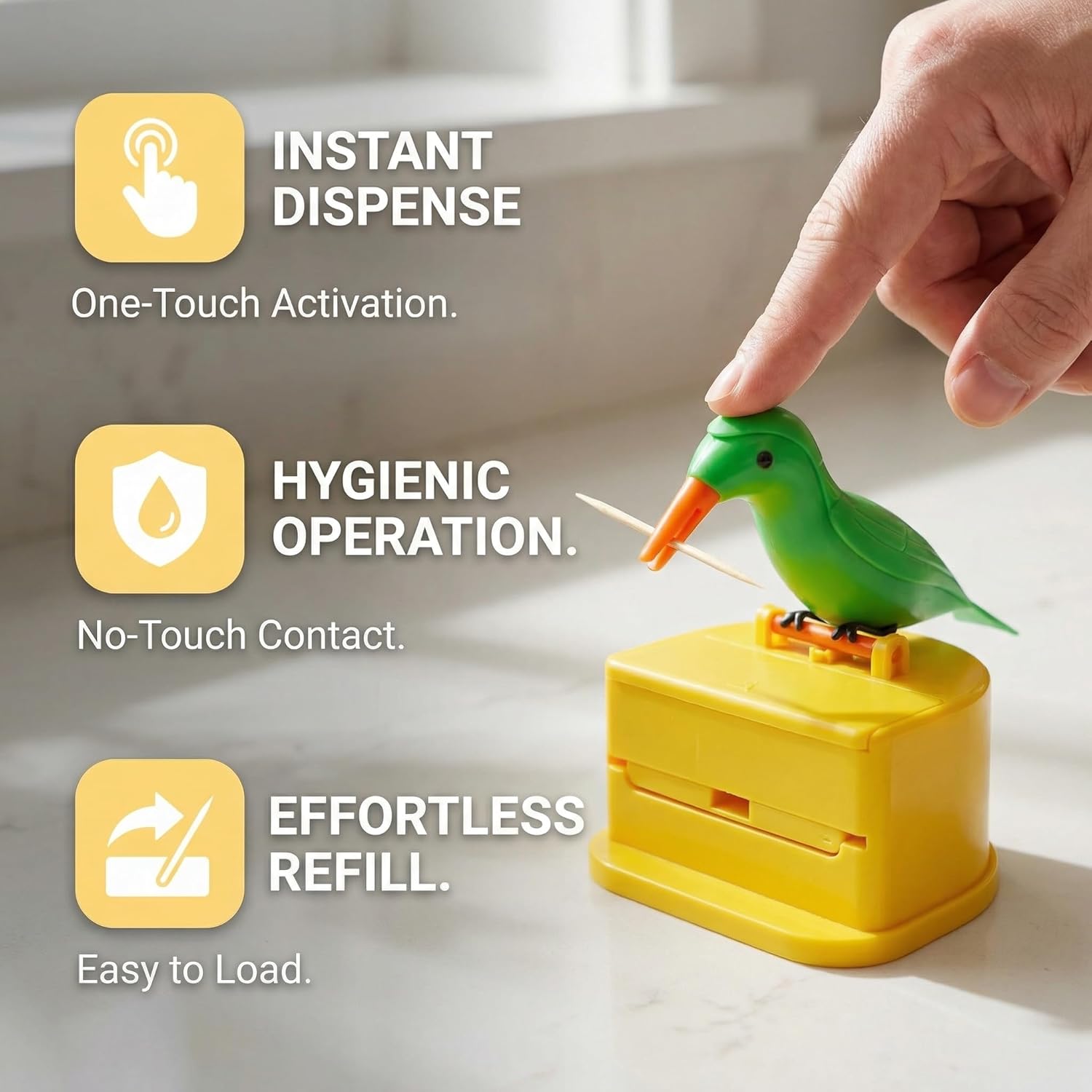 Woodpecker Automatic Toothpick Dispenser - Buy 1 Get 1 Free