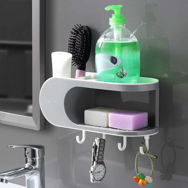 SoapFlow No-Drill Drain Soap Holder
