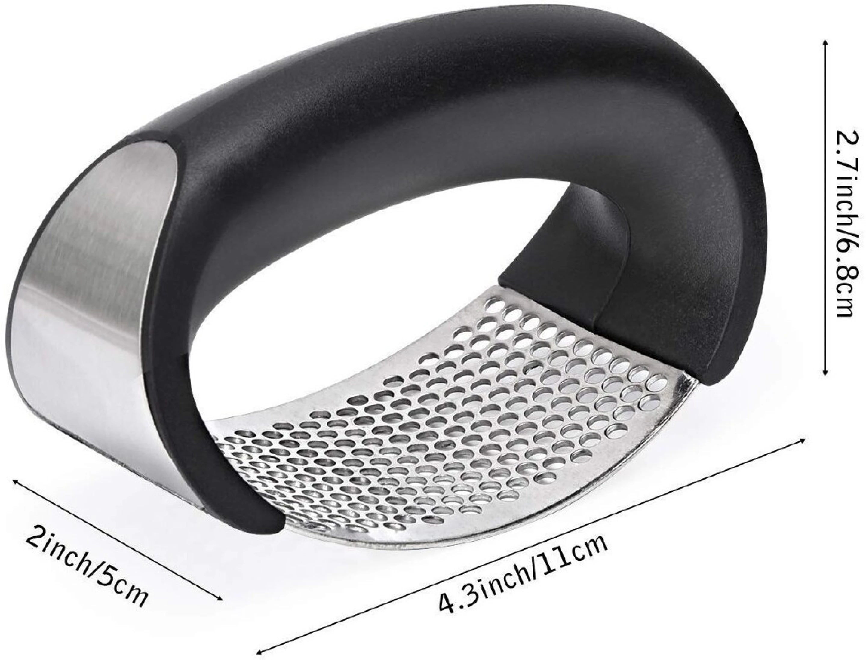 PowerPress Stainless Steel Garlic Crusher - Buy 1 Get 1 Free