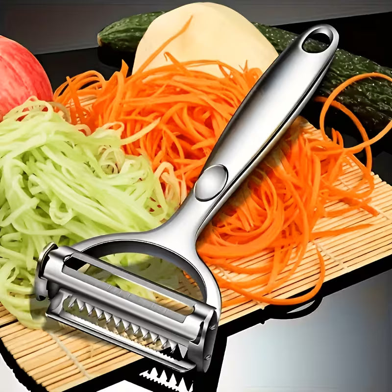 DuoShred Stainless Steel Julienne Peeler & Vegetable Shredder - Buy 1 Get 1 Free