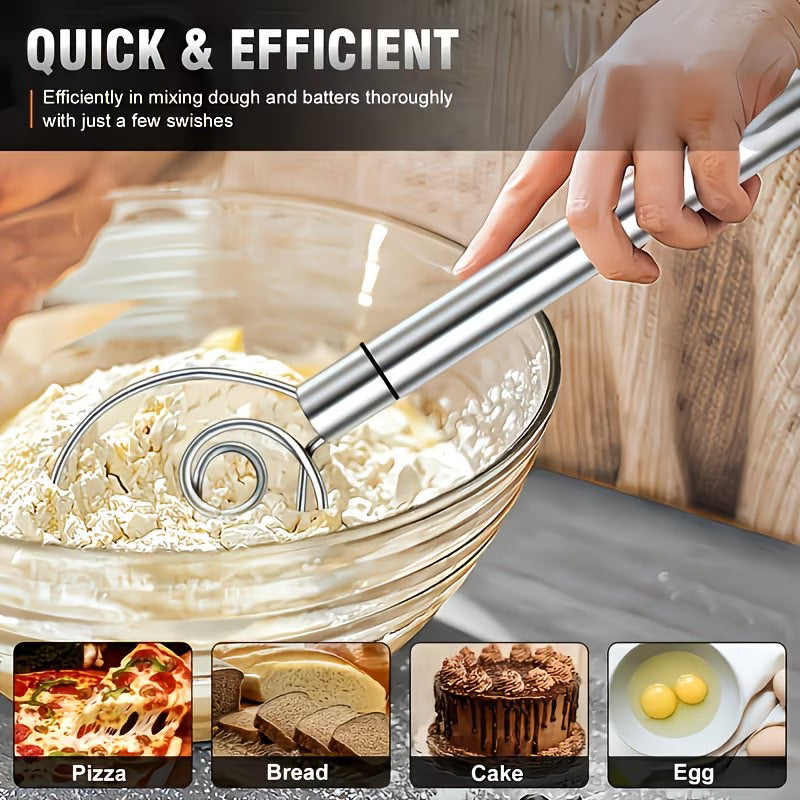 DoughMaster Stainless Steel Hand Mixer Whisk - Buy 1 Get 1 Free