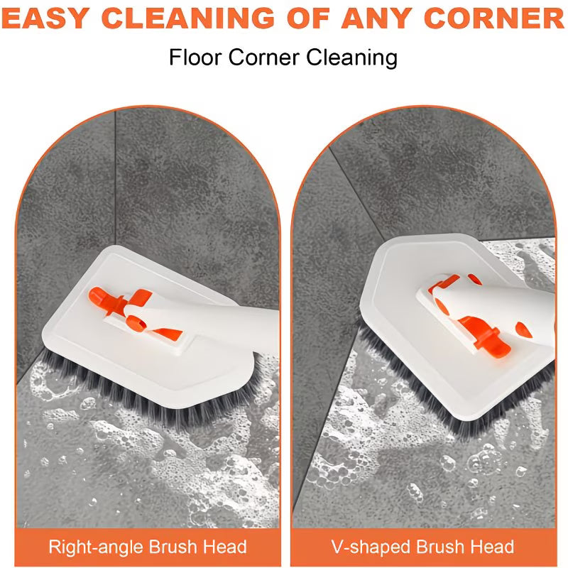 PowerReach 3-in-1 Long Handle Bathroom Cleaning Brush