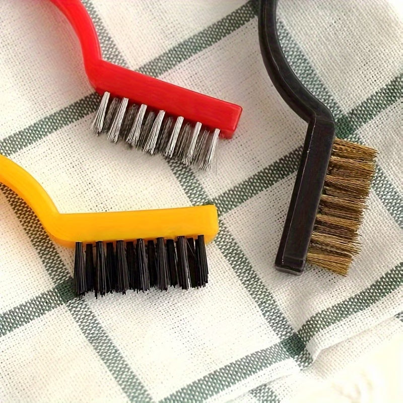 PowerScrub Cleaning Brush Set - (Steel Brush + Brass Brush + Nylon Brush) - Buy 1 Set Get 1 Set 1 Free