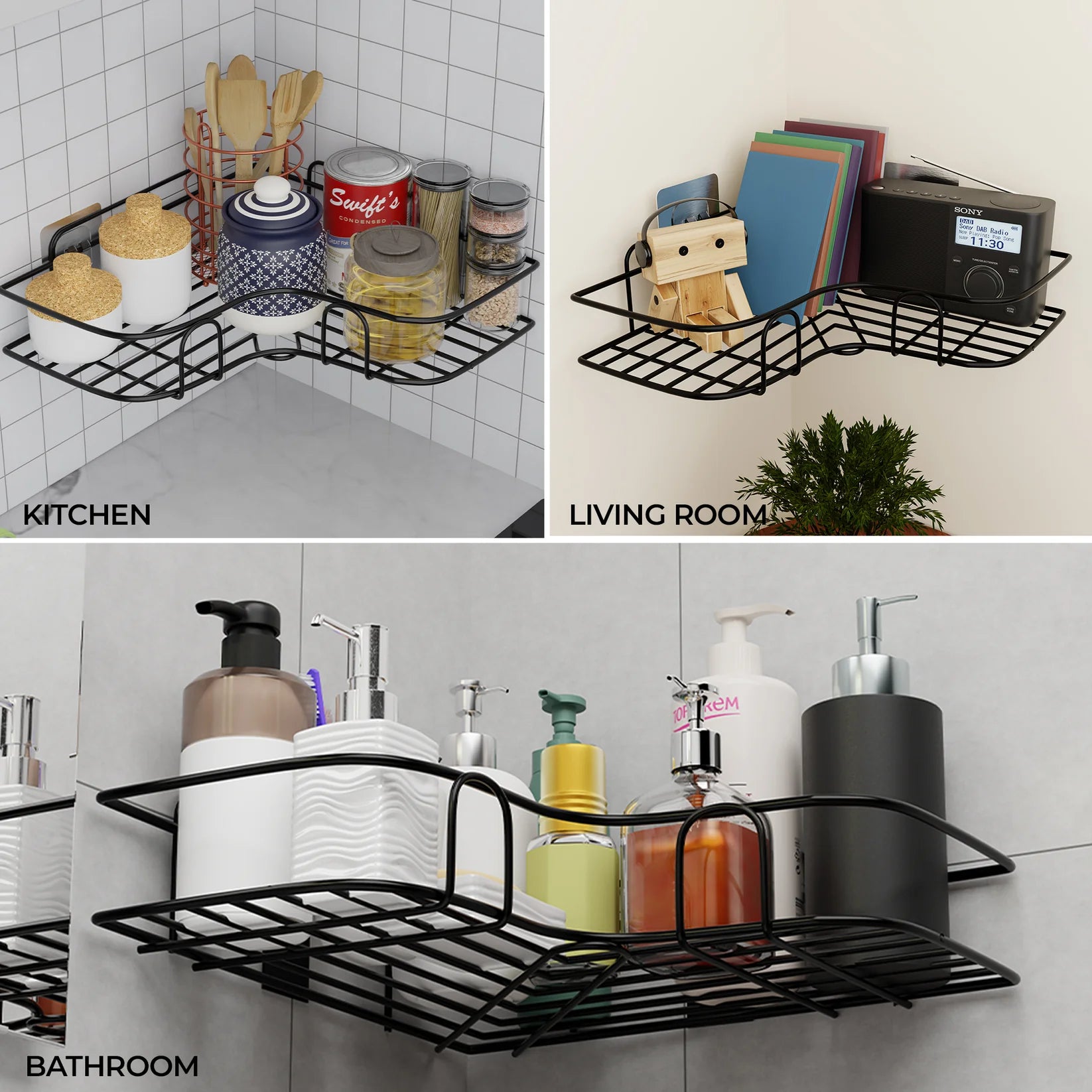 HydroHold Corner Storage Shelf