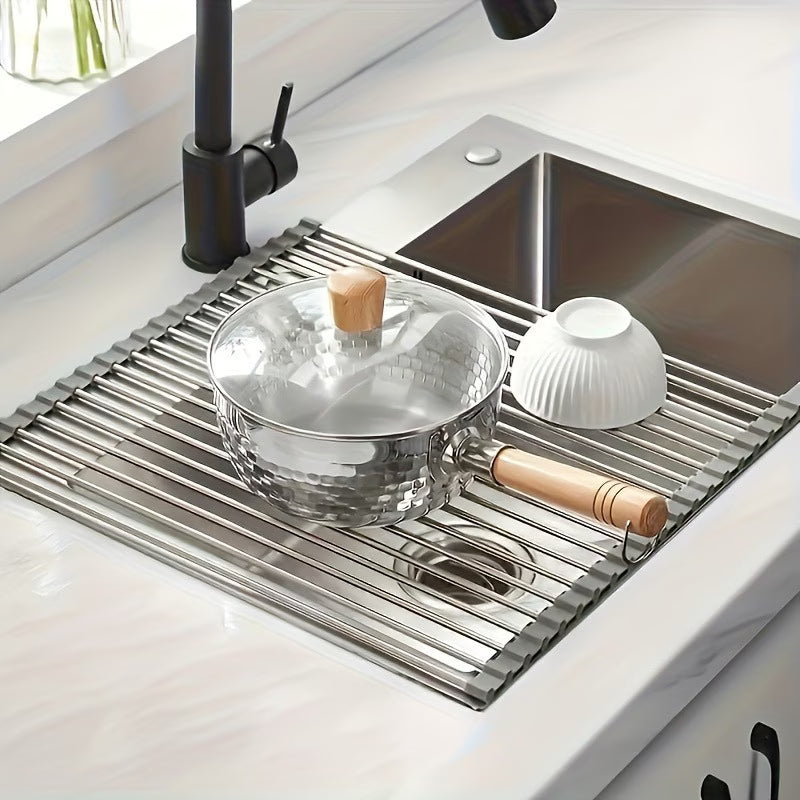 RollDry Pro Over-Sink Dish Drying Rack
