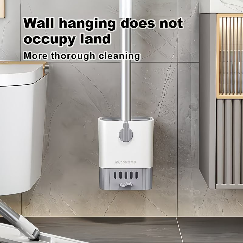 FlexClean Silicone Toilet Brush Set with Wall Mount Holder