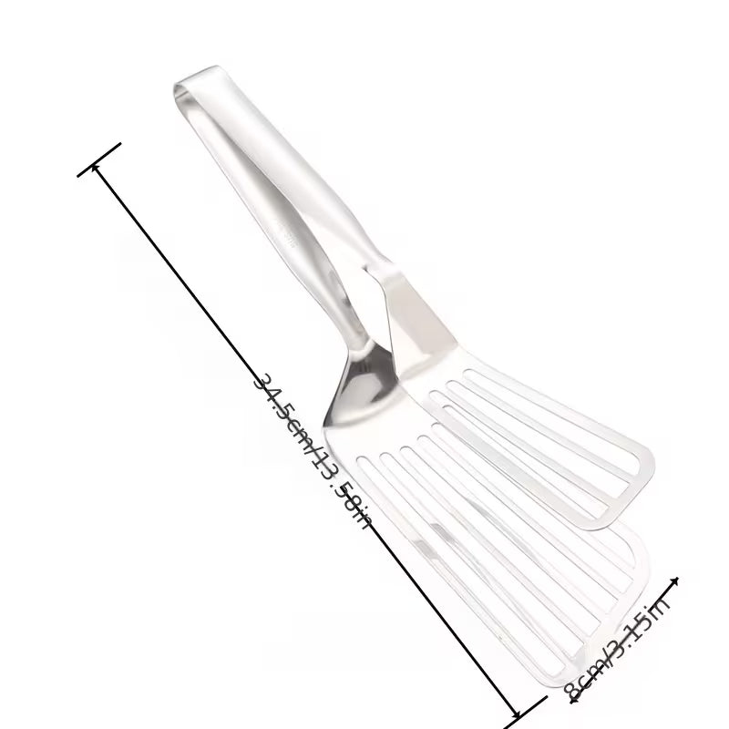 GripFlip Stainless Steel Oil-Drain Cooking Spatula - Buy 1 Get 1 Free