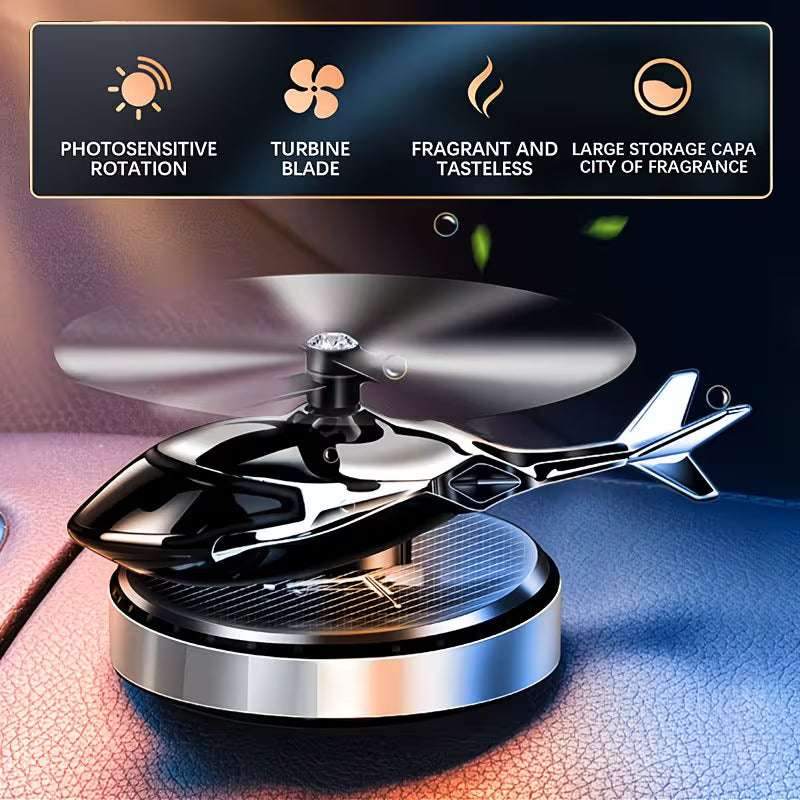AeroSpin Solar Helicopter Car Air Freshener
