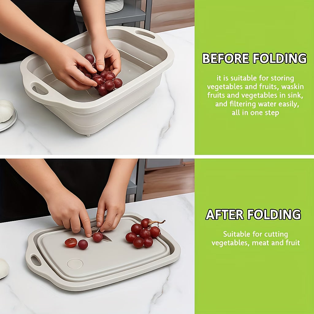 PrepMate 3-in-1 Foldable Cutting Board Sink Station