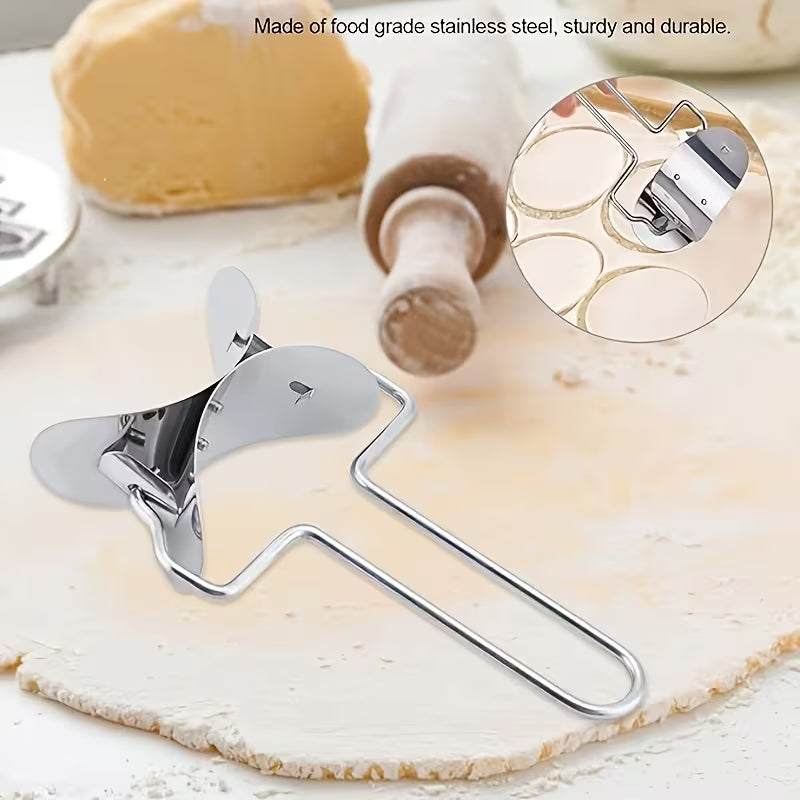RollCut Stainless Steel Dumpling Wrapper Cutter - Buy 1 Get 1 Free