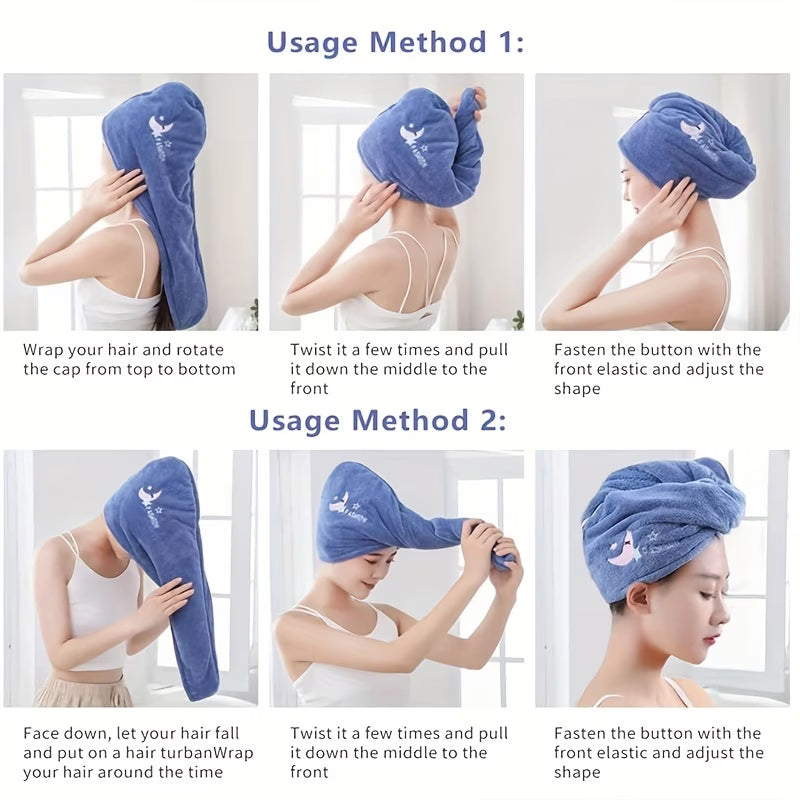 DryLuxe Quick-Dry Hair Wrap - Buy 1 Get 1 Free