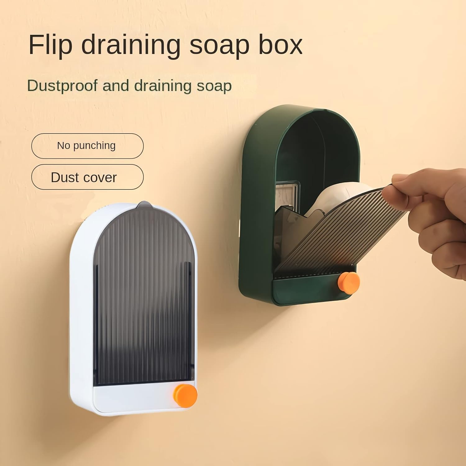AquaShield Flip-Cover Soap Holder - Buy 1 Get 1 Free