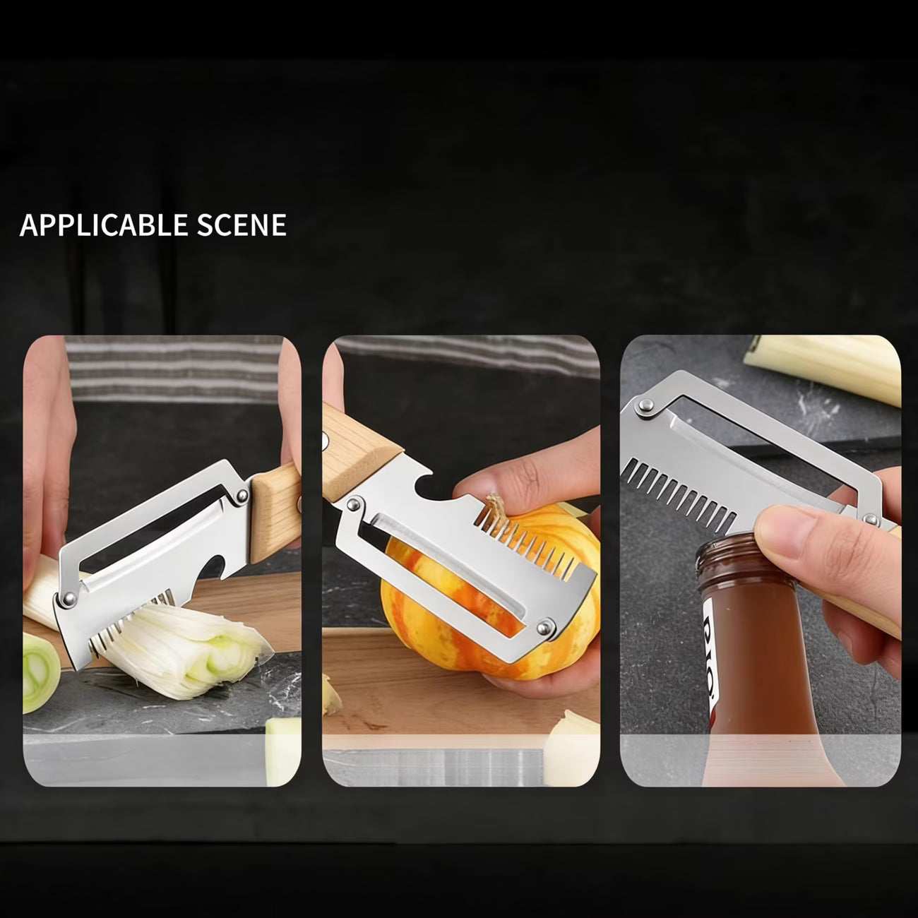 SliceGrip Pro Stainless Steel Onion Holder & Peeler Tool - Buy 1 Get 1 Free