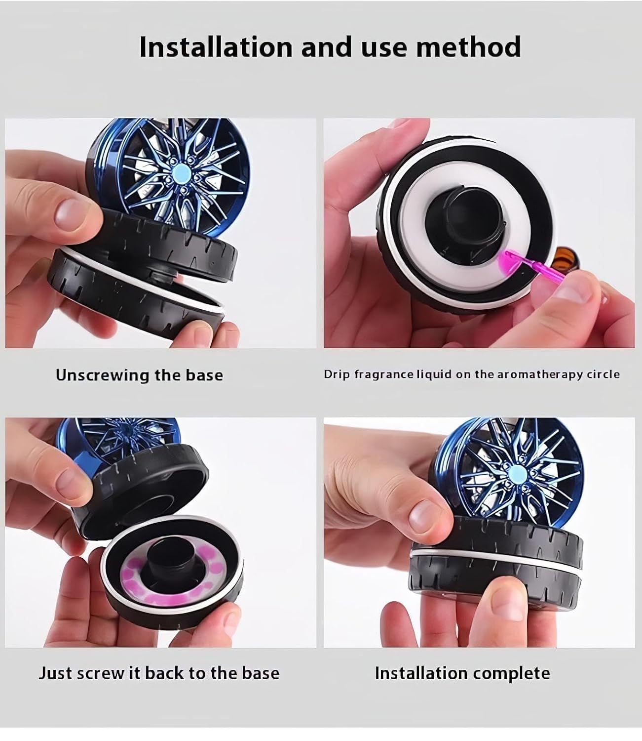 TurboSpin Solar Wheel Car Air Freshener