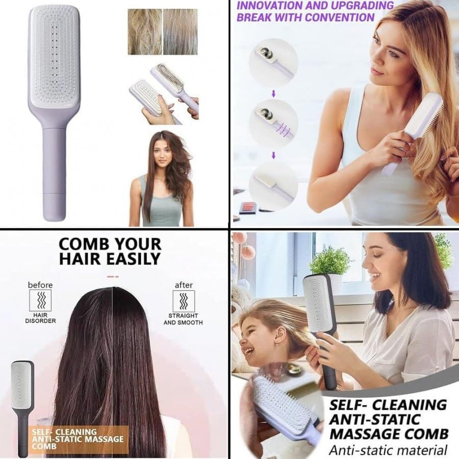 Self-Cleaning Hair Brush - Buy 1 Get 1 Free
