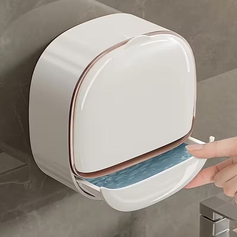 AquaDry Covered Soap Holder with Drain Tray - Buy 1 Get 1 Free