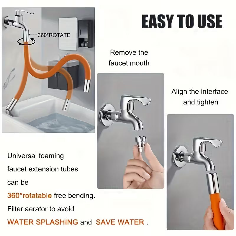 FlexFlow 360° Splash-Proof Faucet Extender - Buy 1 Get 1 Free