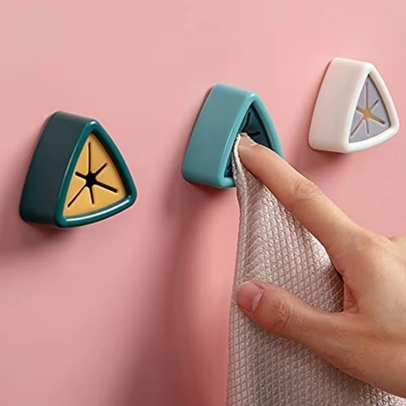 SilicoTri Towel and Rag Storage Hook - Pack of 4