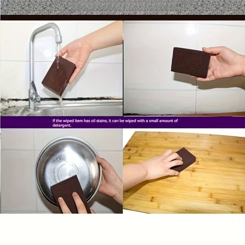 Nano Emery Sponge for Kitchen Cleaning and Rust Removal - Pack of 4