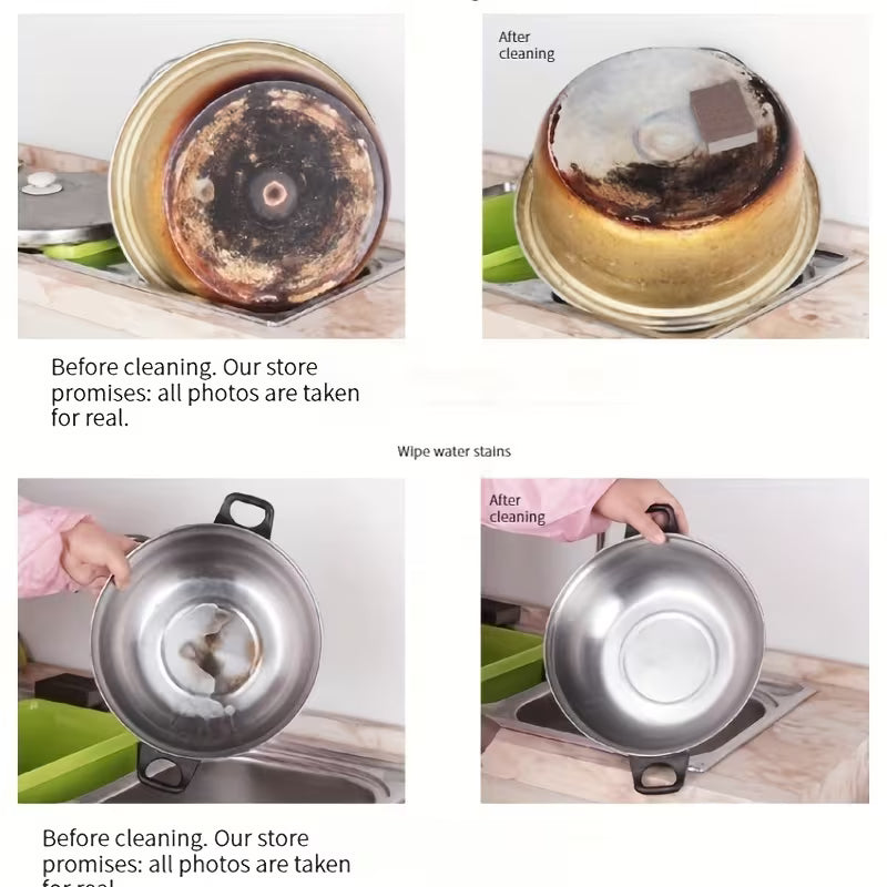 Nano Emery Sponge for Kitchen Cleaning and Rust Removal - Pack of 4