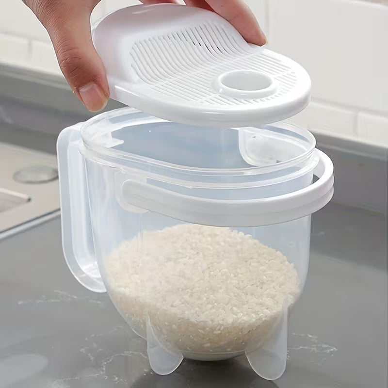 RiceRinse Easy Grain Washing Strainer Bucket