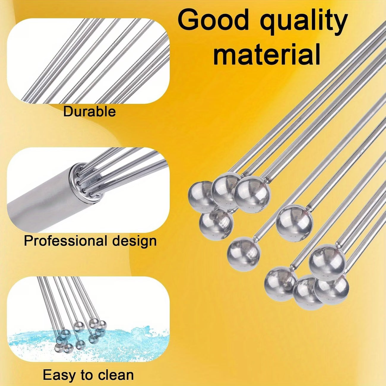PowerSpin Manual Stainless Steel Whisk - Buy 1 Get 1 Free