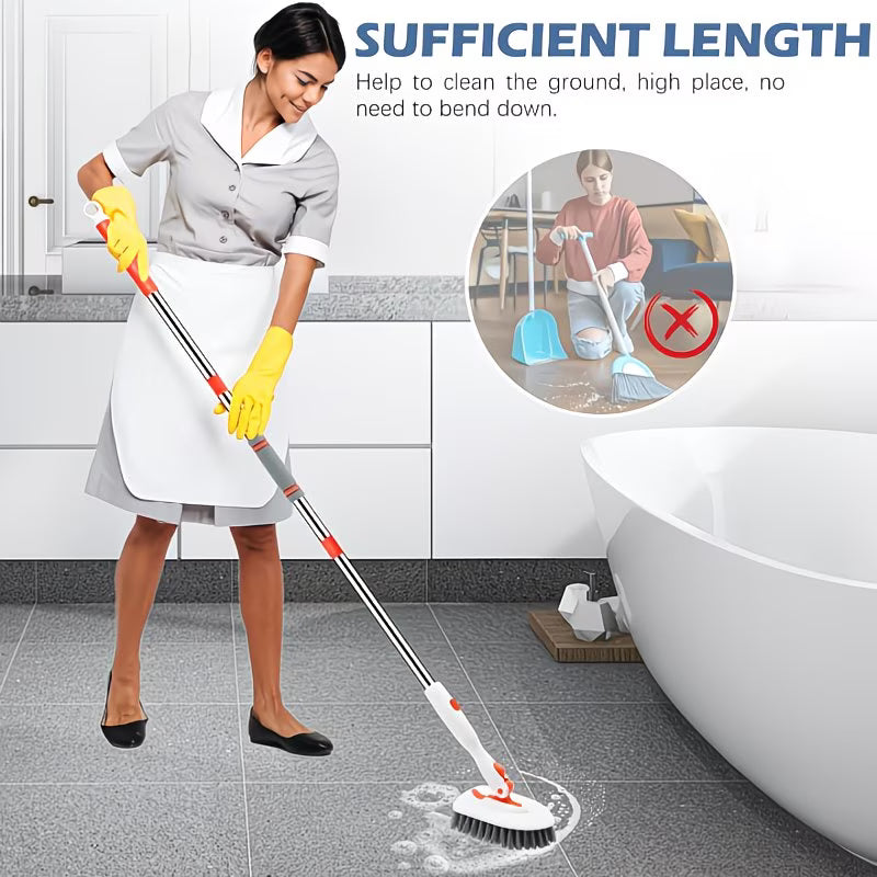 PowerReach 3-in-1 Long Handle Bathroom Cleaning Brush
