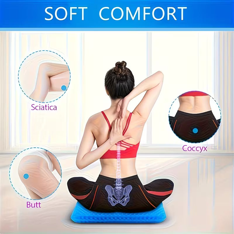 CoolRelief Honeycomb Gel Seat Cushion - Buy 1 Get 1 Free