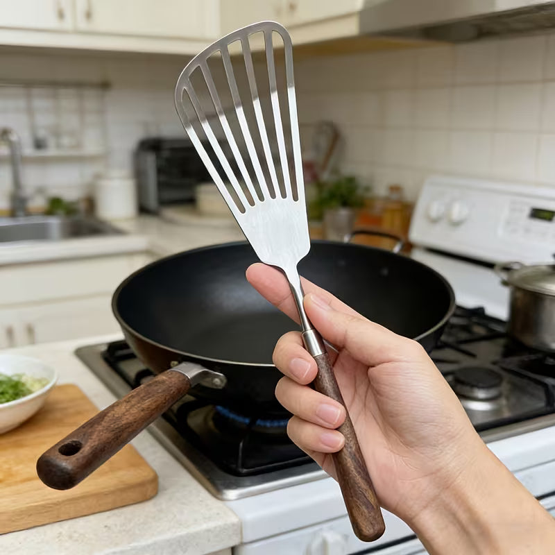 SteelEdge Heavy-Duty Stainless Steel Cooking Turner - Buy 1 Get 1 Free