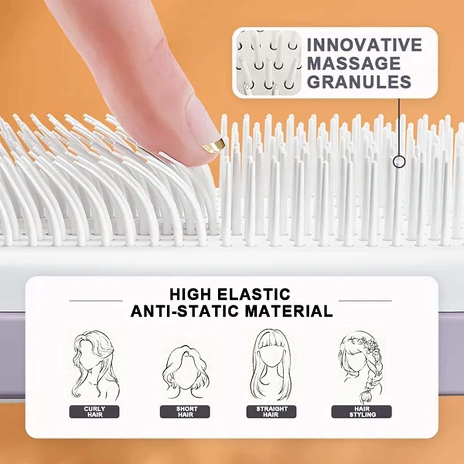 Self-Cleaning Hair Brush - Buy 1 Get 1 Free