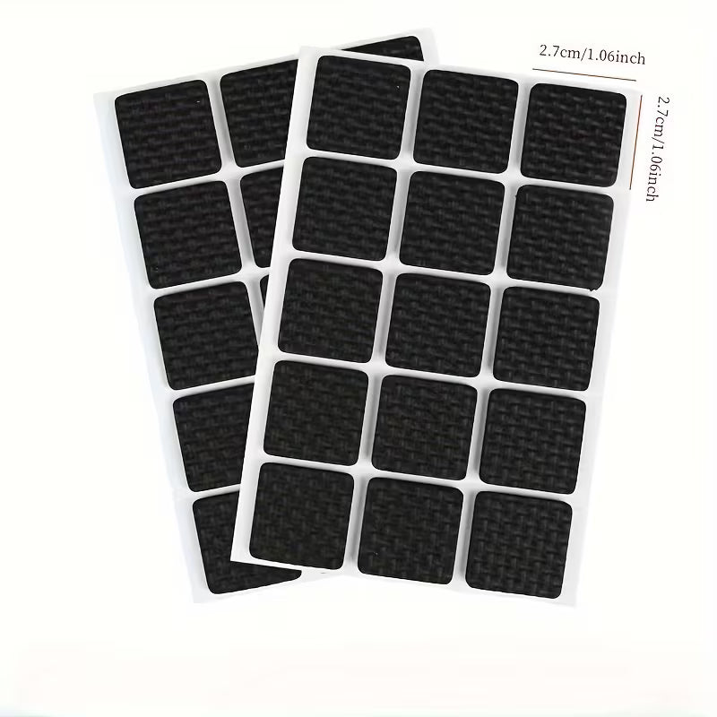 GripShield Self-Adhesive Furniture Floor Protectors - 12pcs Pack