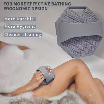 AquaScrub - Ergonomic Silicone Body Scrubber - Pack of 4