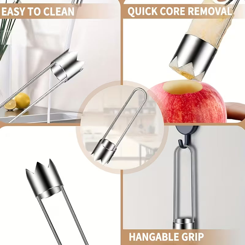 CoreEase Stainless Steel Fruit & Vegetable Corer Tool - Buy 1 Get 1 Free
