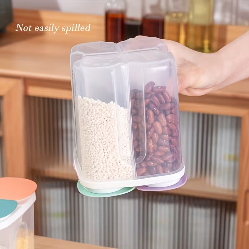 QuadGrid 4-Compartment Grain Storage Container 1500ml