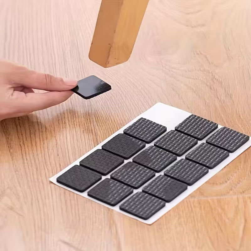 GripShield Self-Adhesive Furniture Floor Protectors - 12pcs Pack