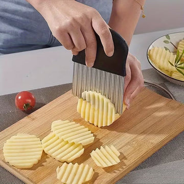 WaveChef Professional Ergonomic Wavy Slicer & Crinkle Cutter - Buy 1 Get 1 Free