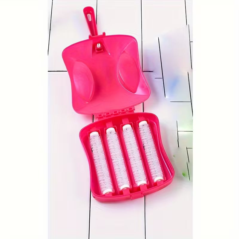 QuadSweep - Handheld Multi-Roller Carpet Sweeper - Pack of 3