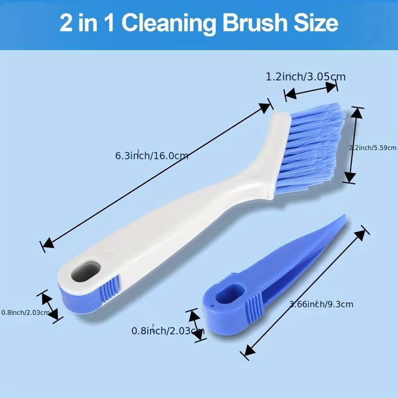 TrackGrip - 2-in-1 Crevice Cleaning Brush - Pack of 4