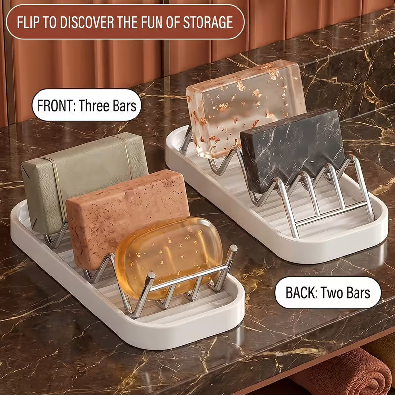 SoapWave - Multi-Slot Drainage Soap Tray - Buy 1 Get 1 Free