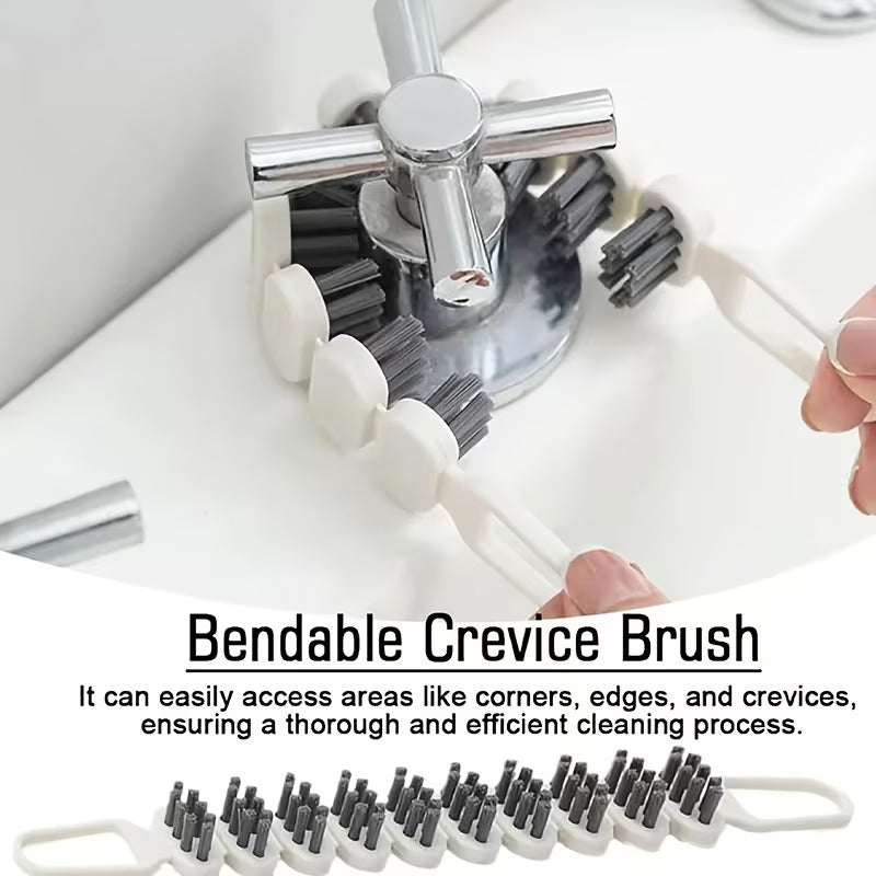 FlexiClean 4-Pack Bendable Crevice & Faucet Scrub Brushes - Buy 1 Get 1 Free