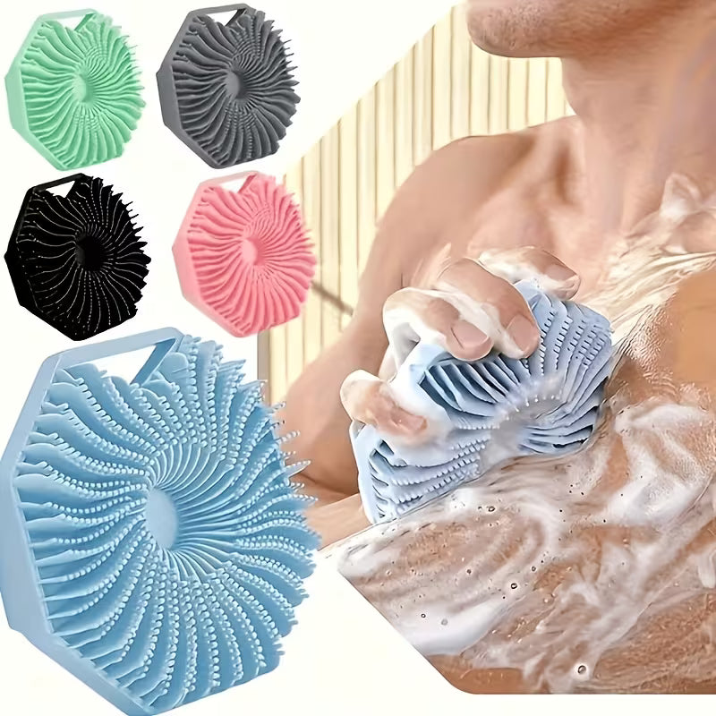 AquaScrub - Ergonomic Silicone Body Scrubber - Pack of 4