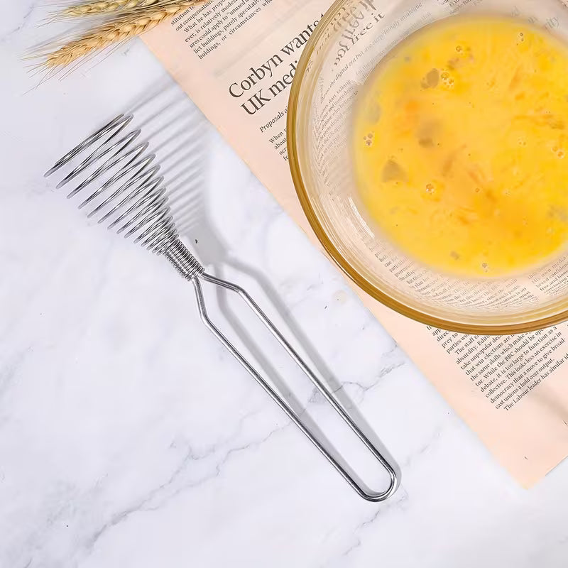 SpringCoil Whisk Stainless Steel Spring Coil Egg & Sauce Beater - Buy 1 Get 1 Free