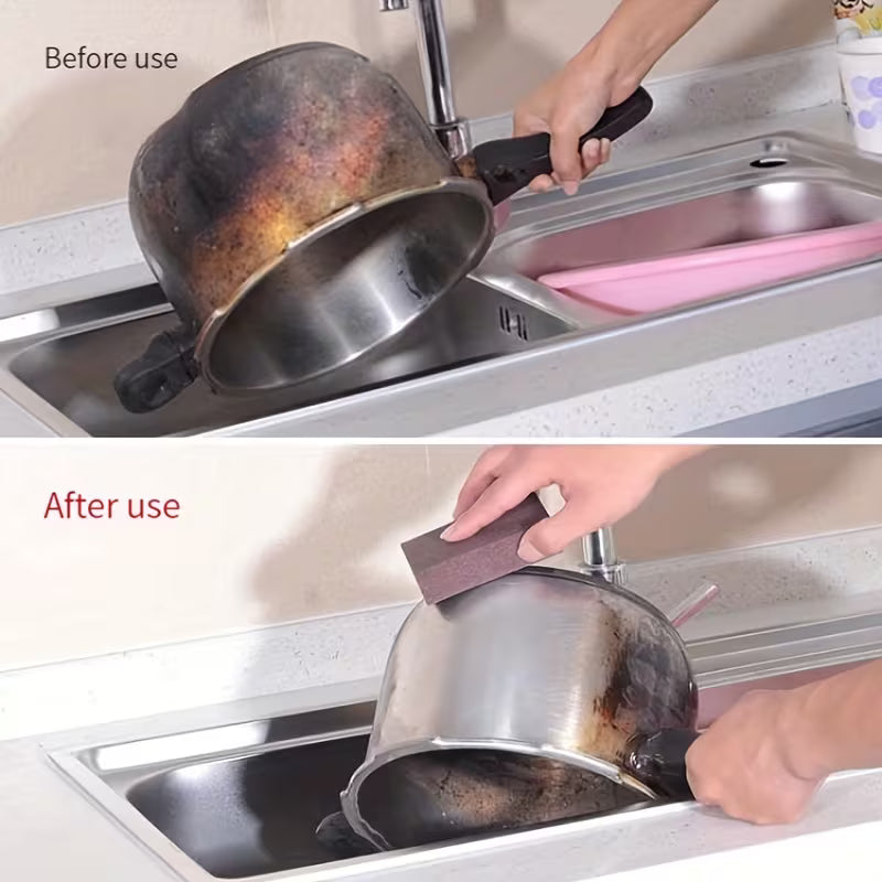 Nano Emery Sponge for Kitchen Cleaning and Rust Removal - Pack of 4