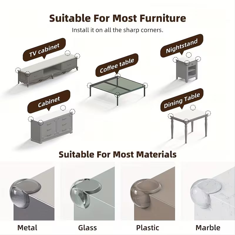 CornerCare Clear Corner Guard - Pack of 6