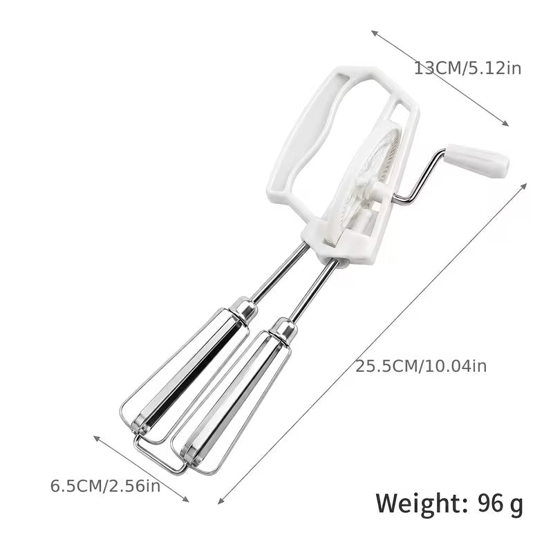 SpinMix Hand Crank Rotary Egg Beater - Buy 1 Get 1 Free
